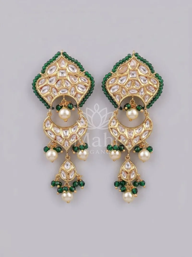 Kite Motif Layered Danglers — Alloy Earring